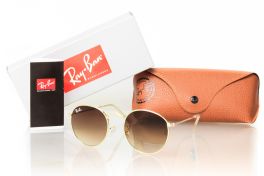 Солнцезащитные очки, Ray Ban Round Metal 3447d-brown